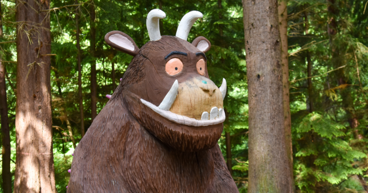 New Gruffalo sculpture at Hamsterley Forest County Durham